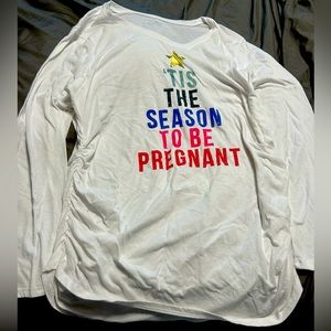 Motherhood Maternity Christmas long-sleeve Shirt❤️💚